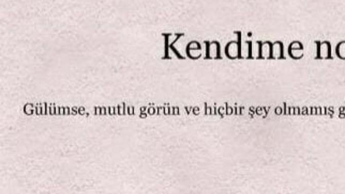 2022 yılında kendime not! Kendinize yeni yıl için bir notunuz var mı?