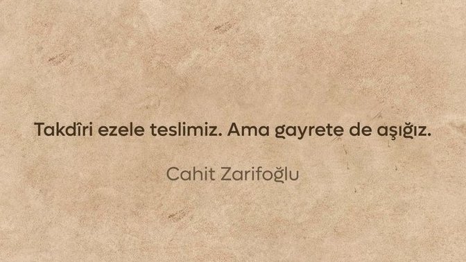 Kader, kısmet deyip razı mı olursun / istediğin şey için mücadele mi edersin?