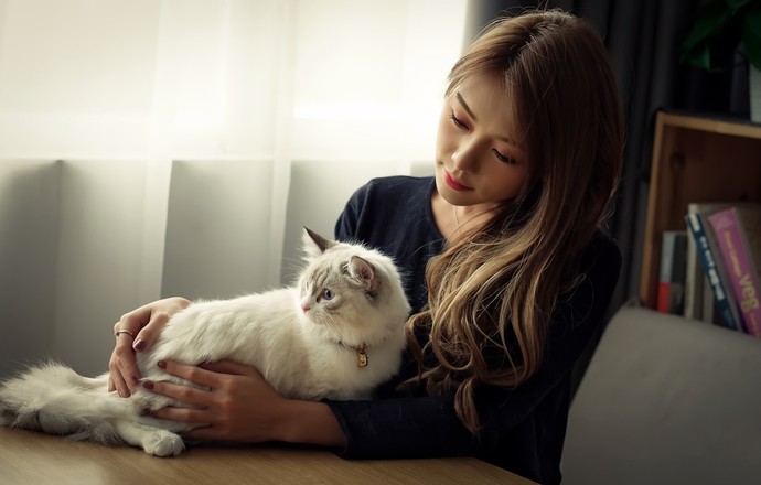 Cat & Girl