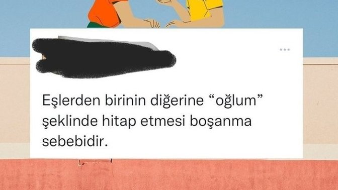 Eşlerin birbirine ''oğlum'' şeklinde hitap etmesi boşanma sebebiymiş. Sizce?