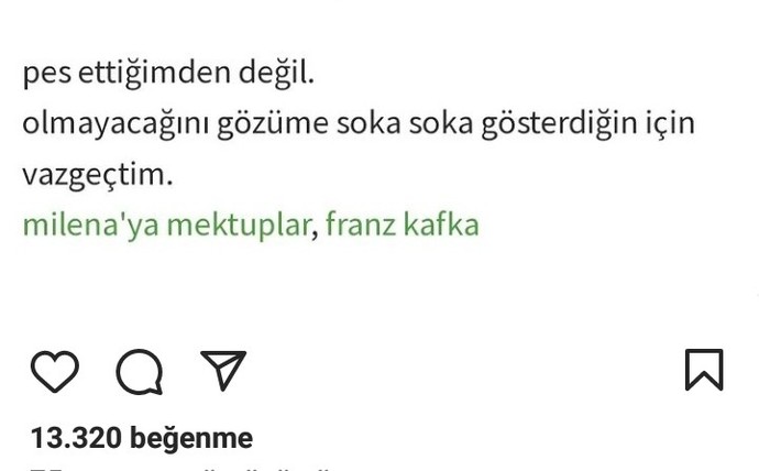 Siz niye vazgeçtiniz?