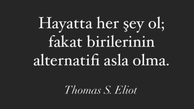 Birinin alternatifi olduğunu nasıl anlarsın?