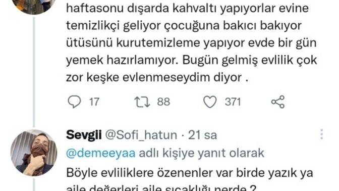 Evlilikte her işi kadının yapması hakkında ne düşünüyorsunuz?