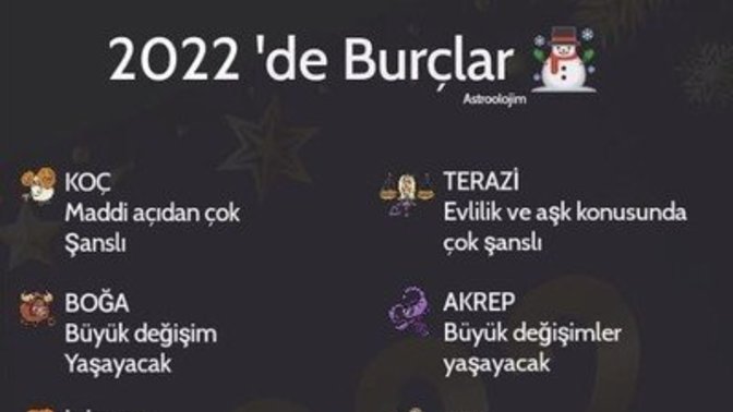 2022 yılında burçları neler bekliyor?