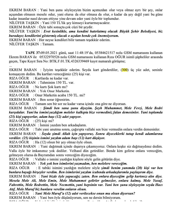 İBB fakirlere ve muhtaçlara dağıtacağı yardım kartlarını neden PKK lı ailelere dağıtıyor?