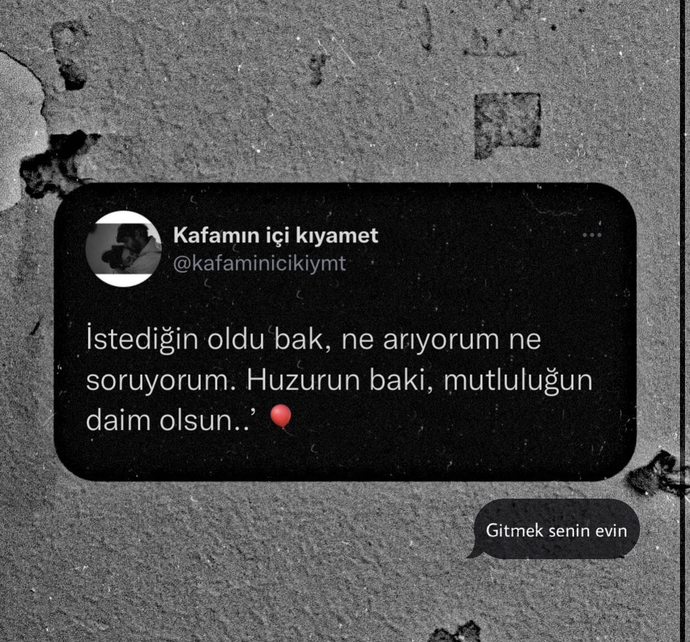 Ve bazen bırakmak gerek çünkü uğraşınca olmuyor gördük ister internetten olsun ister reelden🌝
