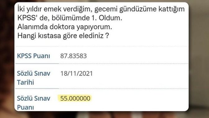 KPSS'den yüksek alıp mülakatta puanı hiç edilen tanıdığınız var mı ?