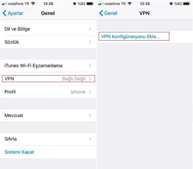 İPhone Telefonlarda VPN Nasıl Kullanılır?