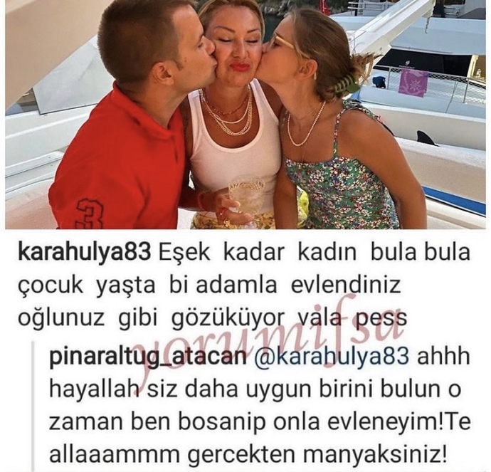 Pınar Altuğ “Eşek kadar kadın, bula bula çocuk yaşta biriyle evlendiniz.” yorumuna tepki gösterdi! Aşkın yaşı var mıdır?