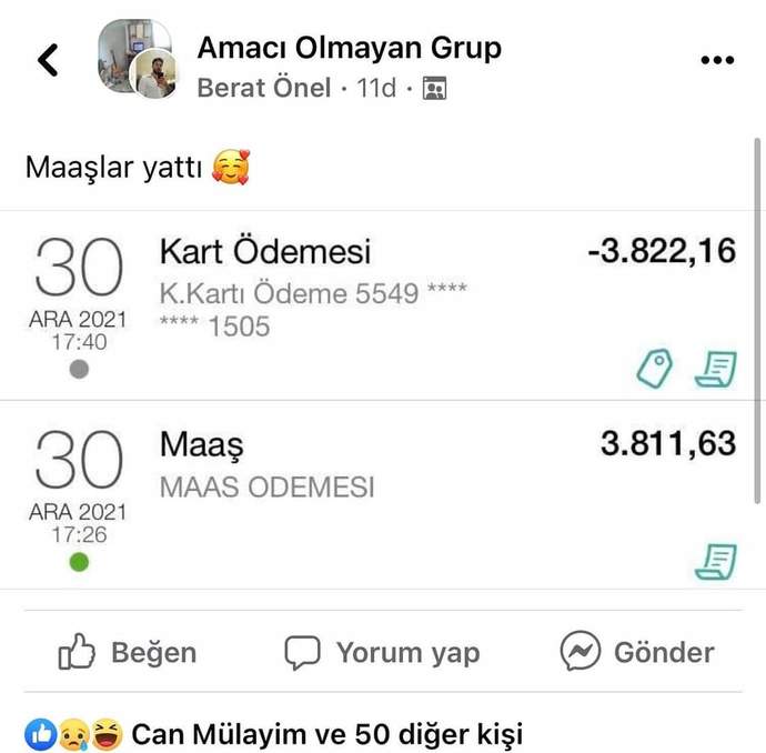 Maaşınız kaç gün yetiyor size?