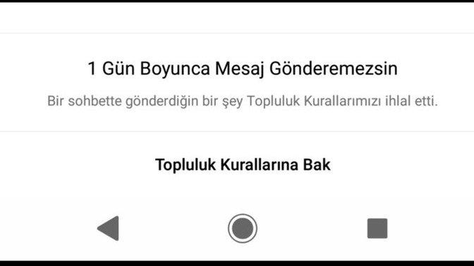 İnstagram böyle bi şey gönderdi ne anlama geliyor?