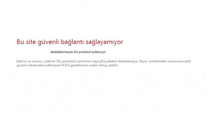 Bu site güvenli bağlantı sağlayamıyor hatası nasıl düzeltilir?