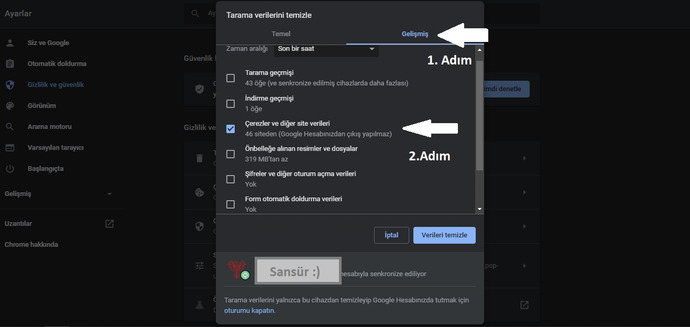 Videoda 3. kısımda belirtildiği gibi