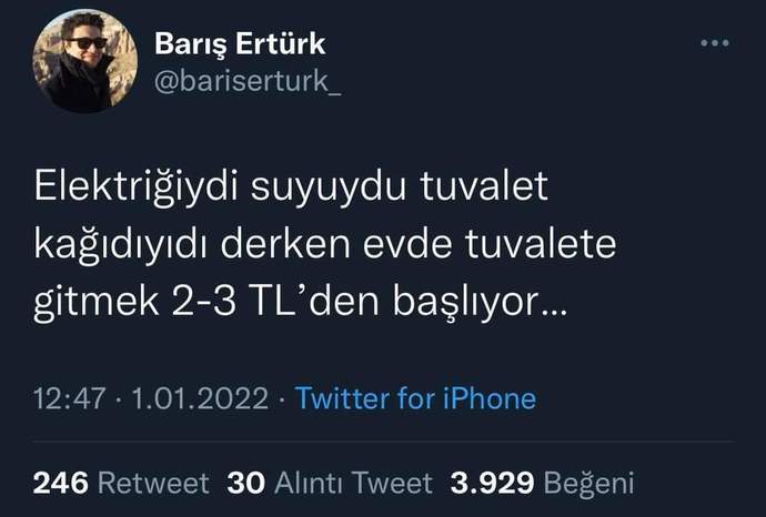 Evinizde tuvalete gitmek kaç TLden başlıyor?