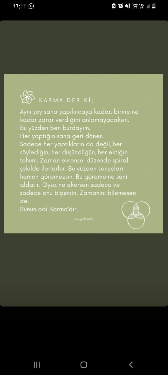 Karmaya inanan var mı?