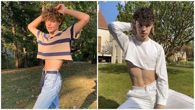 Erkeklerin crop top giymesi tuhaf mı?