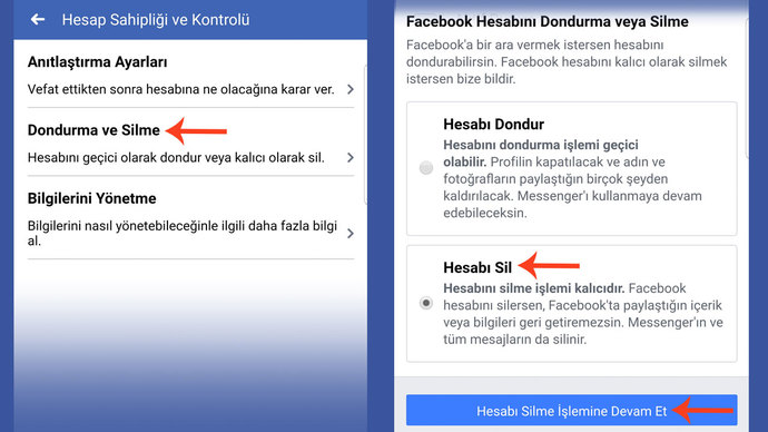 Facebook Hesabı Nasıl Kalıcı Olarak Silinir?