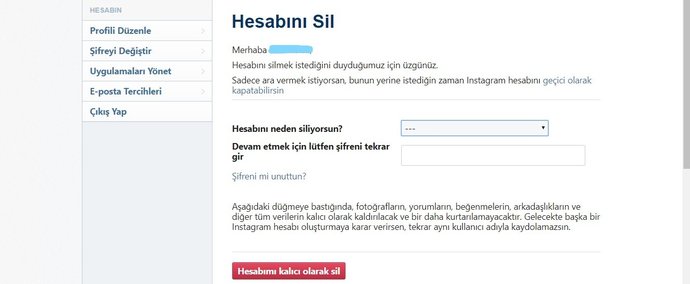 Instagram Hesabı Nasıl Kalıcı Olarak Silinir?