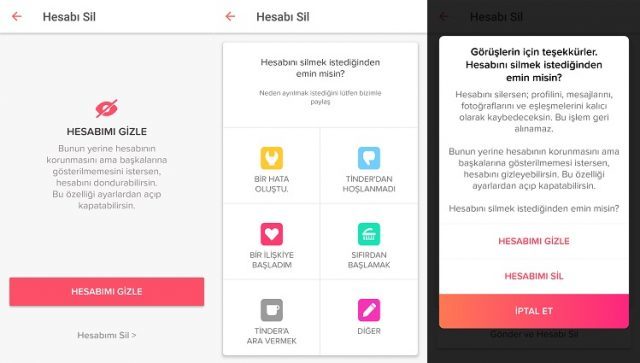 Tinder Hesabı Nasıl Kapatılır?
