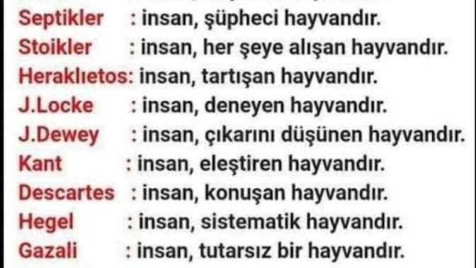 Sİze göre “insan” nedir?