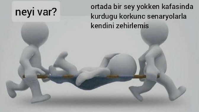 Durduk yere kafanızda olumsuz senaryolar kurar mısınız?