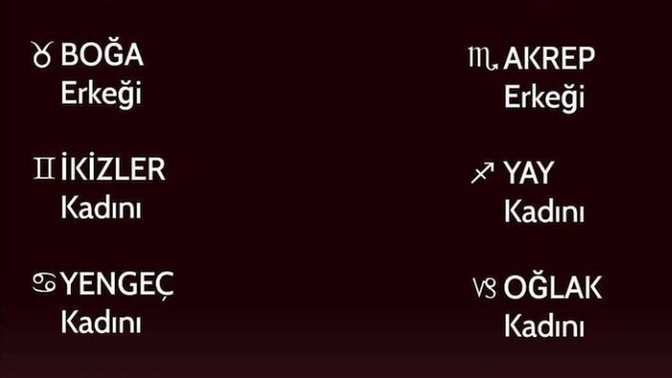 Şu sıralar kıymeti bilinmeyen burçlar arasında sen de var mısın?