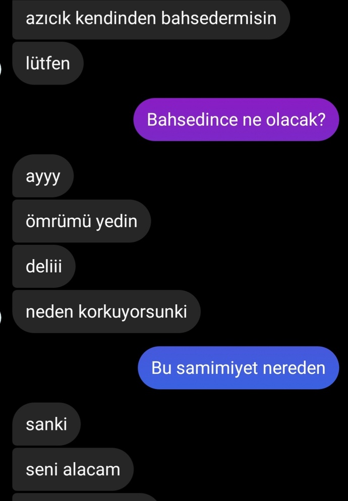 Israrla Instagram da istek attı ben sildim? Daha sonra bu şekilde mesajlasmamiz oldu? sizce tanıdık biri midir?