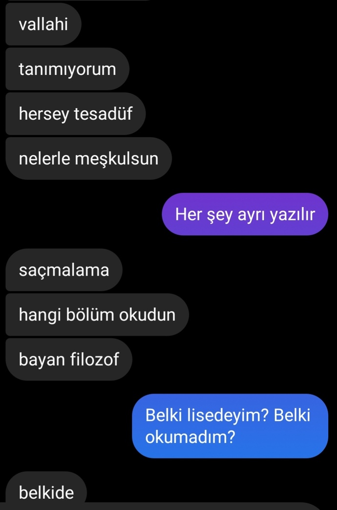 Israrla Instagram da istek attı ben sildim? Daha sonra bu şekilde mesajlasmamiz oldu? sizce tanıdık biri midir?