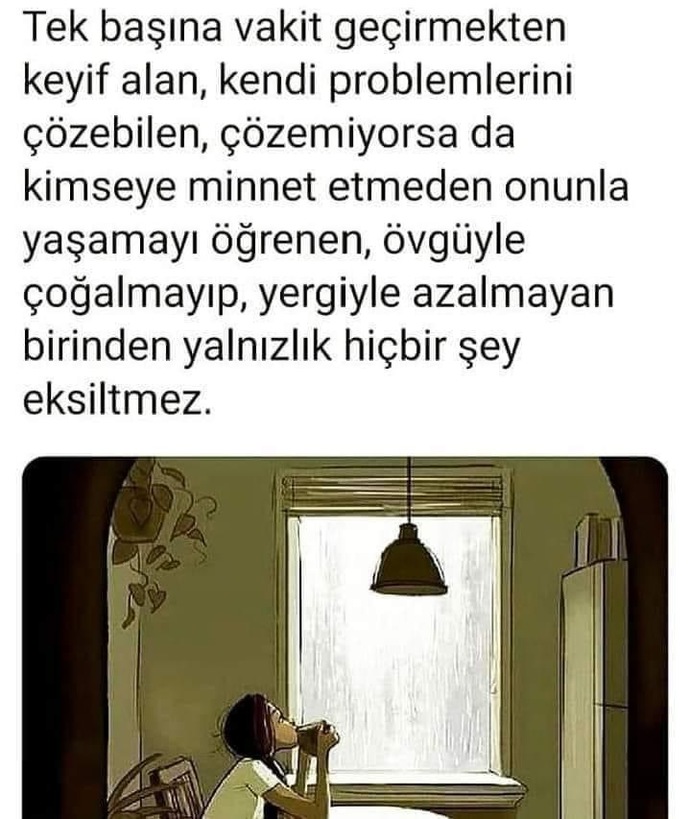 Kendi kendisine iyileşen insan bir başkasına asla ihtiyaç duymaz mı?