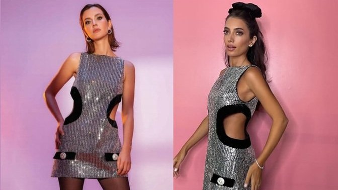 İrem Helvacıoğlu ve Rachel Araz pişti oldu! Sizce elbise hangisine daha çok yakışmış?
