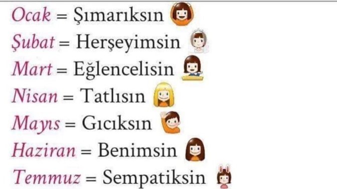 Doğduğun aya göre sen hangisisin?