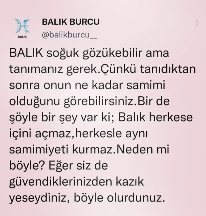 Balık ile ortak noktam son cümle resmen