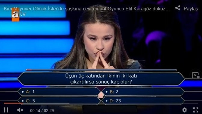 Kim Milyoner Olmak İster yarışmasında dokuzdan dört çıkarılamadı! Matematiğiniz nasıl?