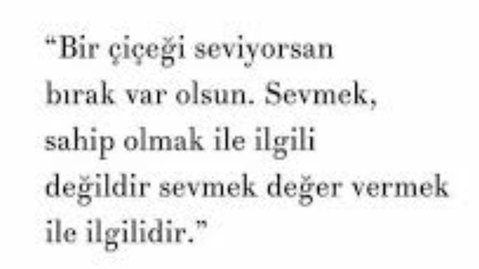 Sen elmayı seviyorsun diye elmanın da seni sevmesi şart mı?