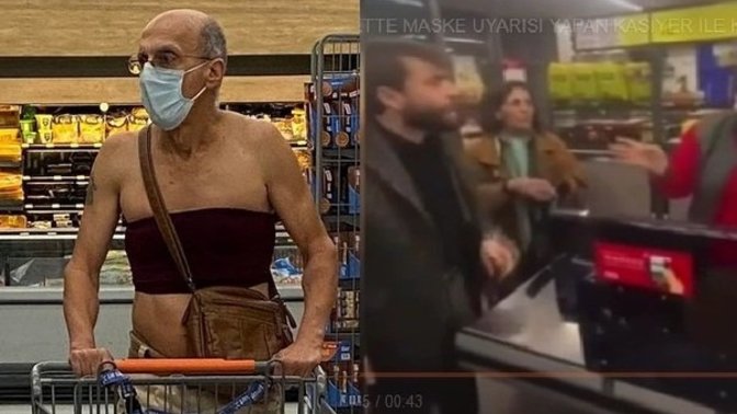 Maske uyarısı yapan kasiyerin üzerine yürüdüler! Markette maske takıyor musunuz?