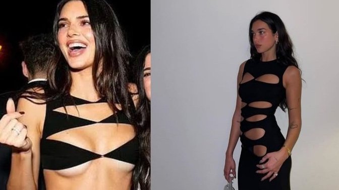 Dua Lipa, Kendall Jenner'ın elbisesine benzer bir elbise giydi! Sizce hangisine daha çok yakışmış?