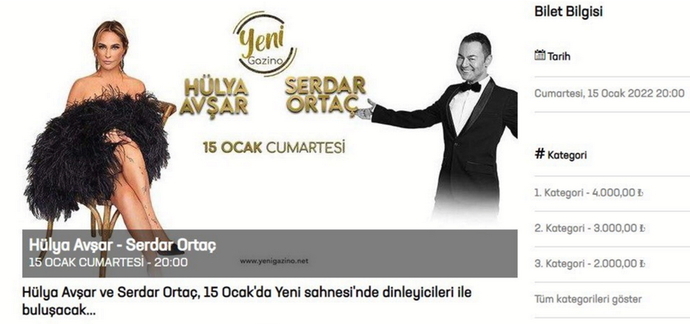 Hülya Avşar konser bileti dört bin liraymış! Hiç konsere gittin mi?