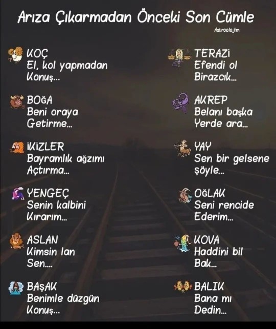Arıza çıkarmadan önce son cümle ne olurdu acaba?