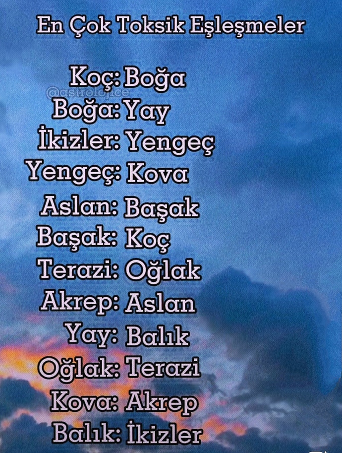 Hepsi doğru geldi😄