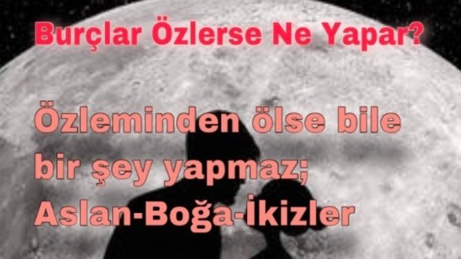 Burçlar özlerse ne yapar?