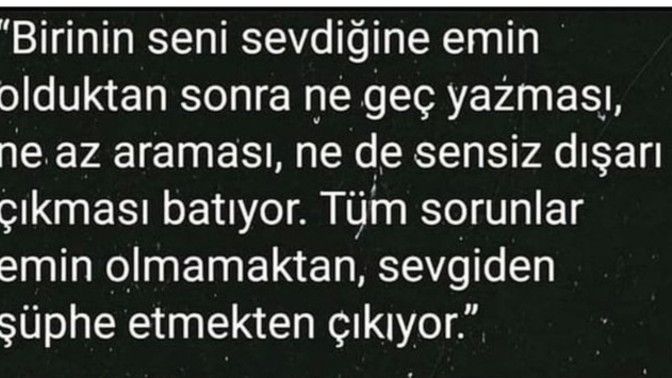 Sevgilinizin sevgisinden şüphe edermisiniz?