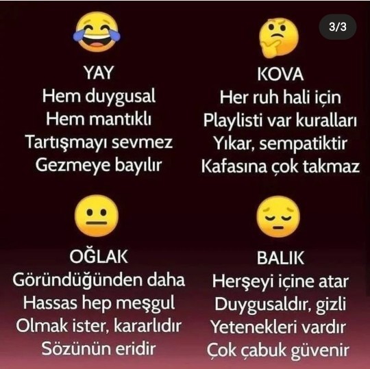 Senin burcunun emojisi nedir ve ne demişler senin burcuna?