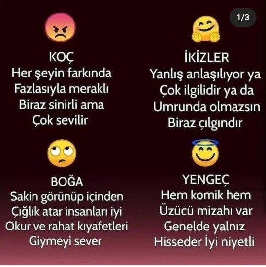 Senin burcunun emojisi nedir ve ne demişler senin burcuna?