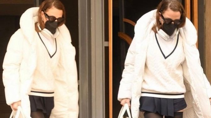 Serenay Sarıkaya Nişantaşı'nda görüntülendi. Stilini nasıl buldunuz?