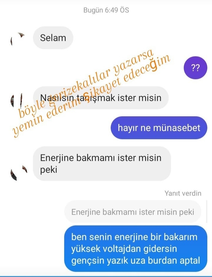 Sosyal medyadan yazan erkekleri terslemek ogolu olduğumuz anlamına mı geliyor?