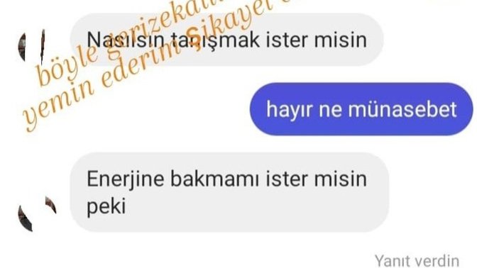 Sosyal medyadan yazan erkekleri terslemek ogolu olduğumuz anlamına mı geliyor?
