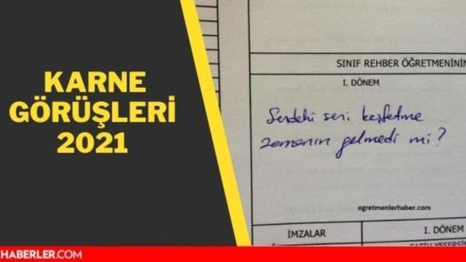 Bugün karneler dağıtıldı! Karnenizdeki öğretmen görüşünde ne yazdığını hatırlıyor musunuz?