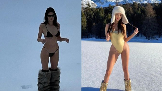 Buralar yangın yeri! 🔥 Kendall mı yoksa Nabilla’nın pozu mu daha iyi?