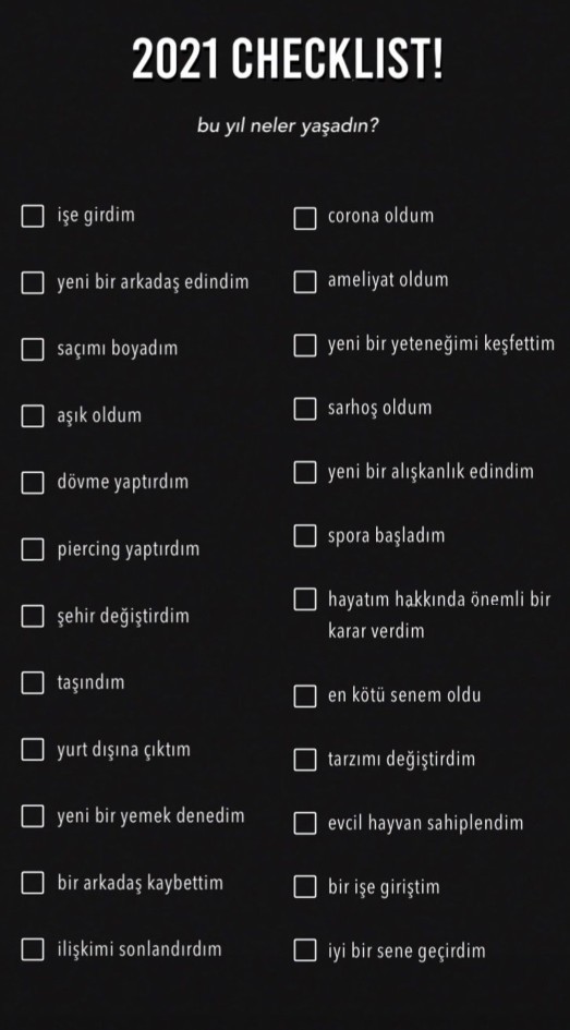 Geçtiğimiz yıl sizin için nasıl geçti?