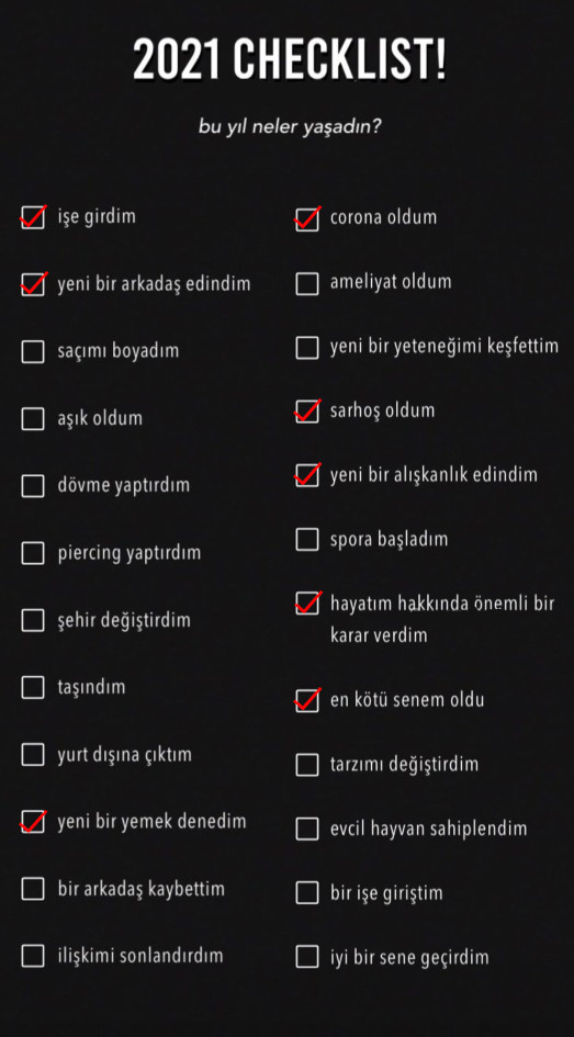 Geçtiğimiz yıl sizin için nasıl geçti?